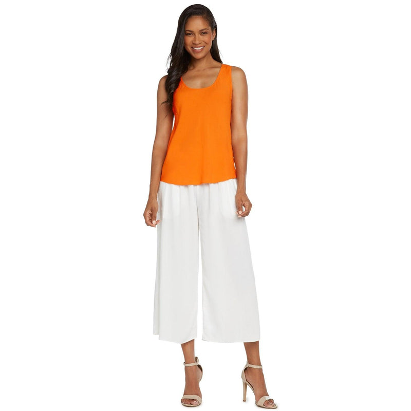 Camiseta sin mangas sólida - Apricot - jamsworld.com