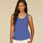 Camiseta sin mangas sólida - Azul medianoche - jamsworld.com