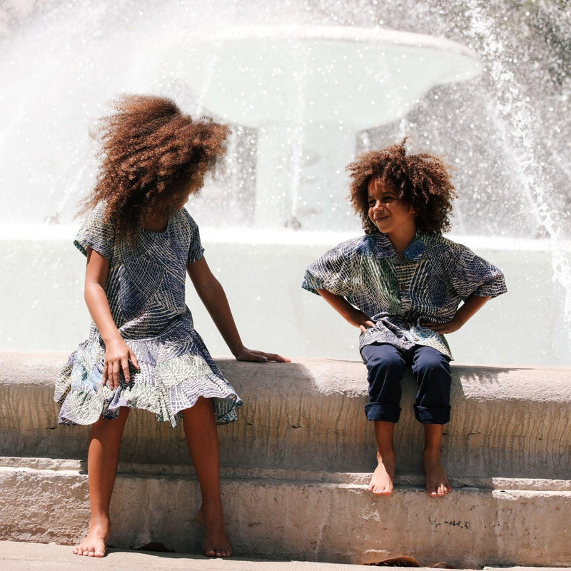 Camisa de rayón para niños : XS(4/5 - L(12/14) - Hibiki - jamsworld.com