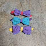 1990's Jams Color Block Knit Bow Ties - jamsworld.com