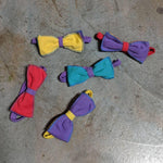 Noeuds papillon en tricot color block Jams des années 1990 - jamsworld.com