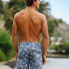 Men's Classic Boardshorts - Taro Leaves Navy - jamsworld.com