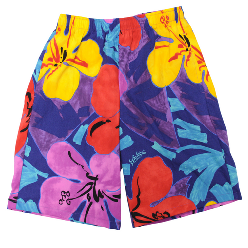 Men's Super Jams - Floral Hibiscus Purple