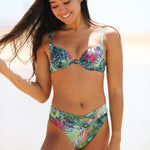 Braguita de bikini con cintura cruzada en V para mujer - Rain Tropic - jamsworld.com