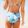 Women's V Cross Over Waist Bikini Bottom - Blue Jay - jamsworld.com