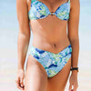 Women's V Cross Over Waist Bikini Bottom - Blue Jay - jamsworld.com