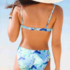 Bikini Top with Coconut Circle Ring - Blue Jay - jamsworld.com
