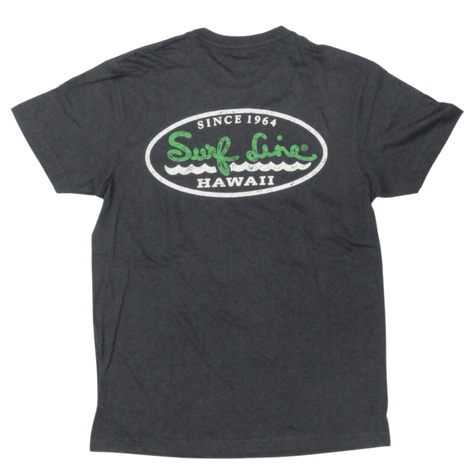 Oval Distressed Surf Line Hawaii Logo Tee - jamsworld.com