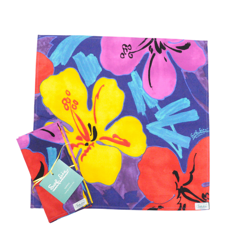 Surf Line Hawaii Napkin (Set of 2) - Floral Hibiscus Purple