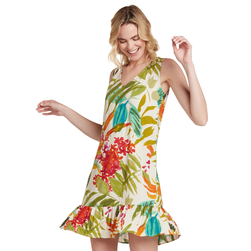 Ruffle Dress - Topiary