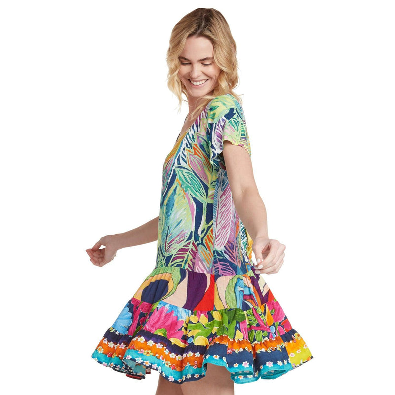 Hattie Dress - 'Akala (Pink) Capri - jamsworld.com