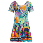 Hattie Dress - 'Akala (Pink) Capri - jamsworld.com