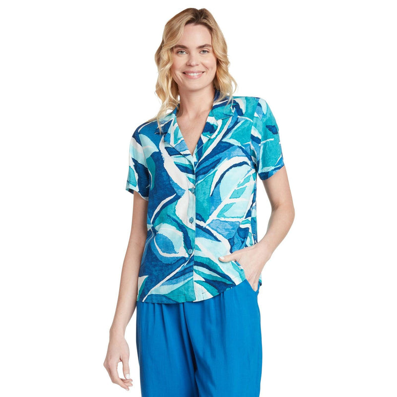 Print Top - Bay Leaf - jamsworld.com