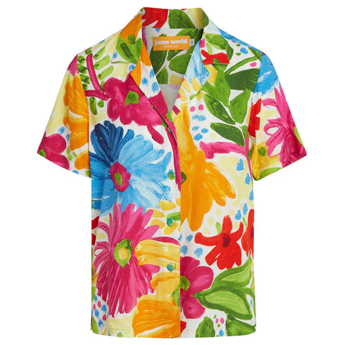 Print Top - Flower Party White - jamsworld.com