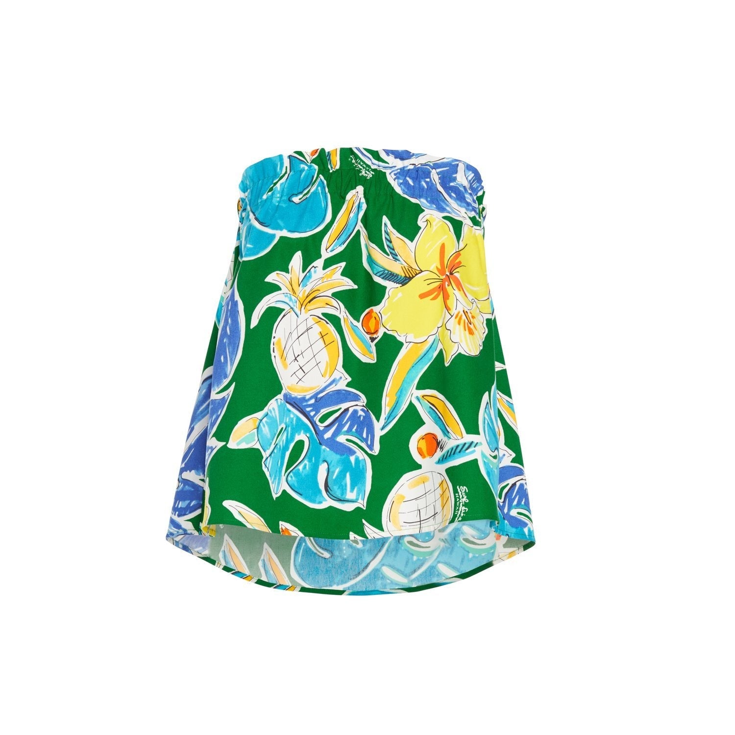 Haut Tube Femme Ananas Hibiscus - Surf Line Hawaii
