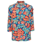 1980's Original Jams Surf Line International Blazer - Violet/Bleu Floral - jamsworld.com