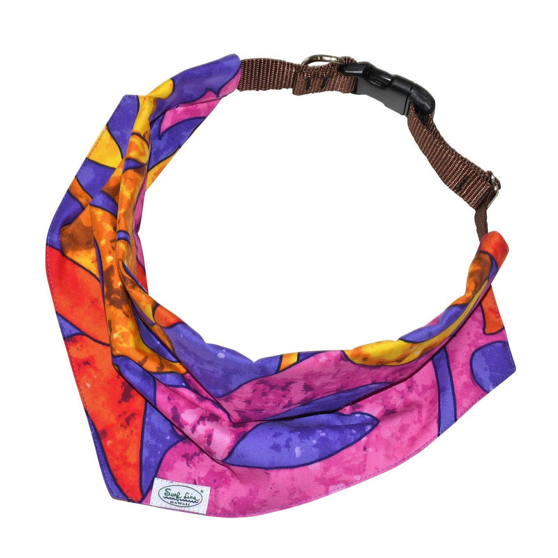 Pet Collar Scarf - Surf Line Hawaii Leaves - jamsworld.com