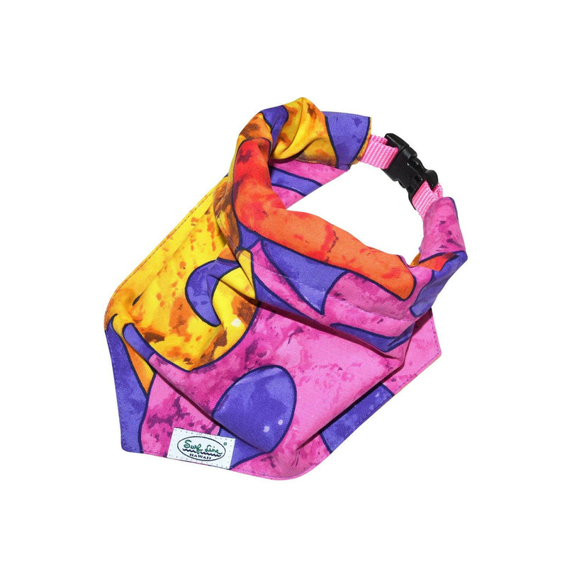 Bufanda con cuello para mascotas - Surf Line Hawaii Leaves - jamsworld.com
