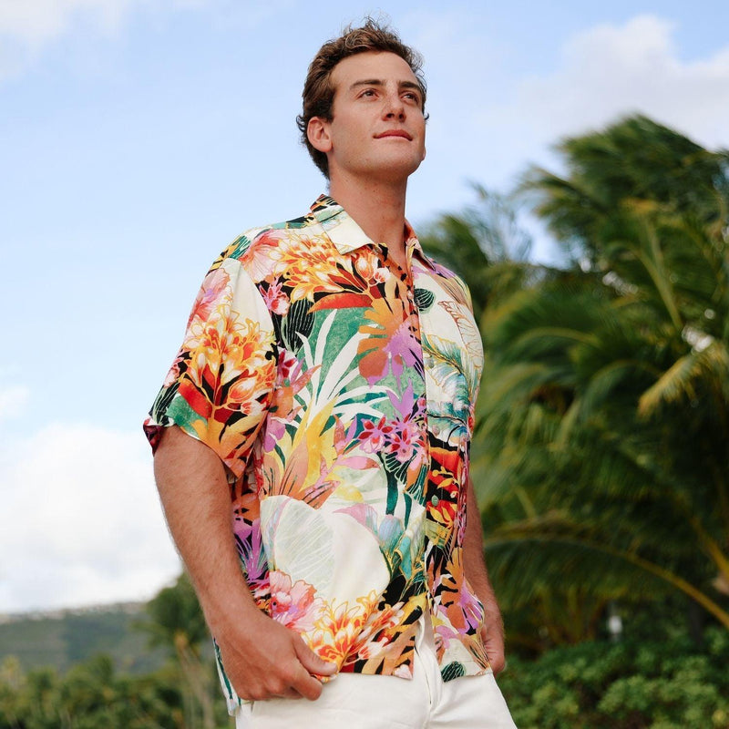 Camisa Retro Hombre - Cassis - jamsworld.com