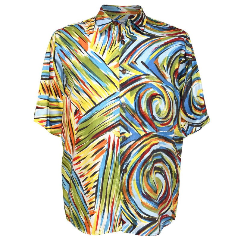Camisa de algodón slim fit para hombre - Whirly Pop - jamsworld.com