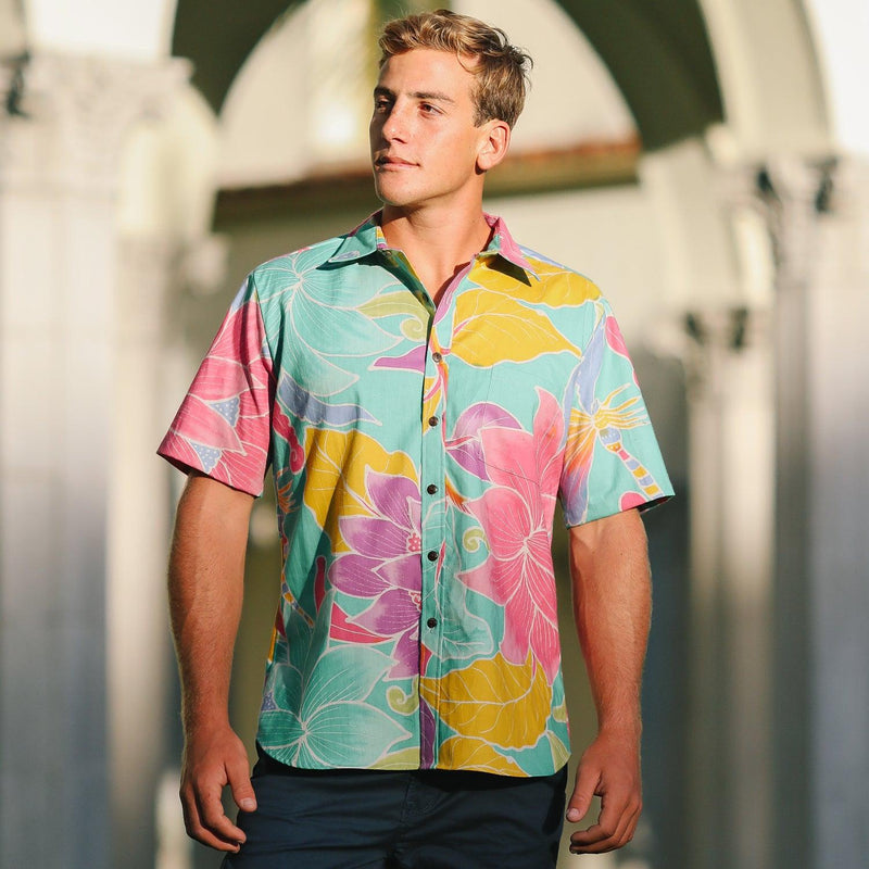 Chemise coupe moderne pour hommes de la collection Archival - Dragon Fly Jade - jamsworld.com