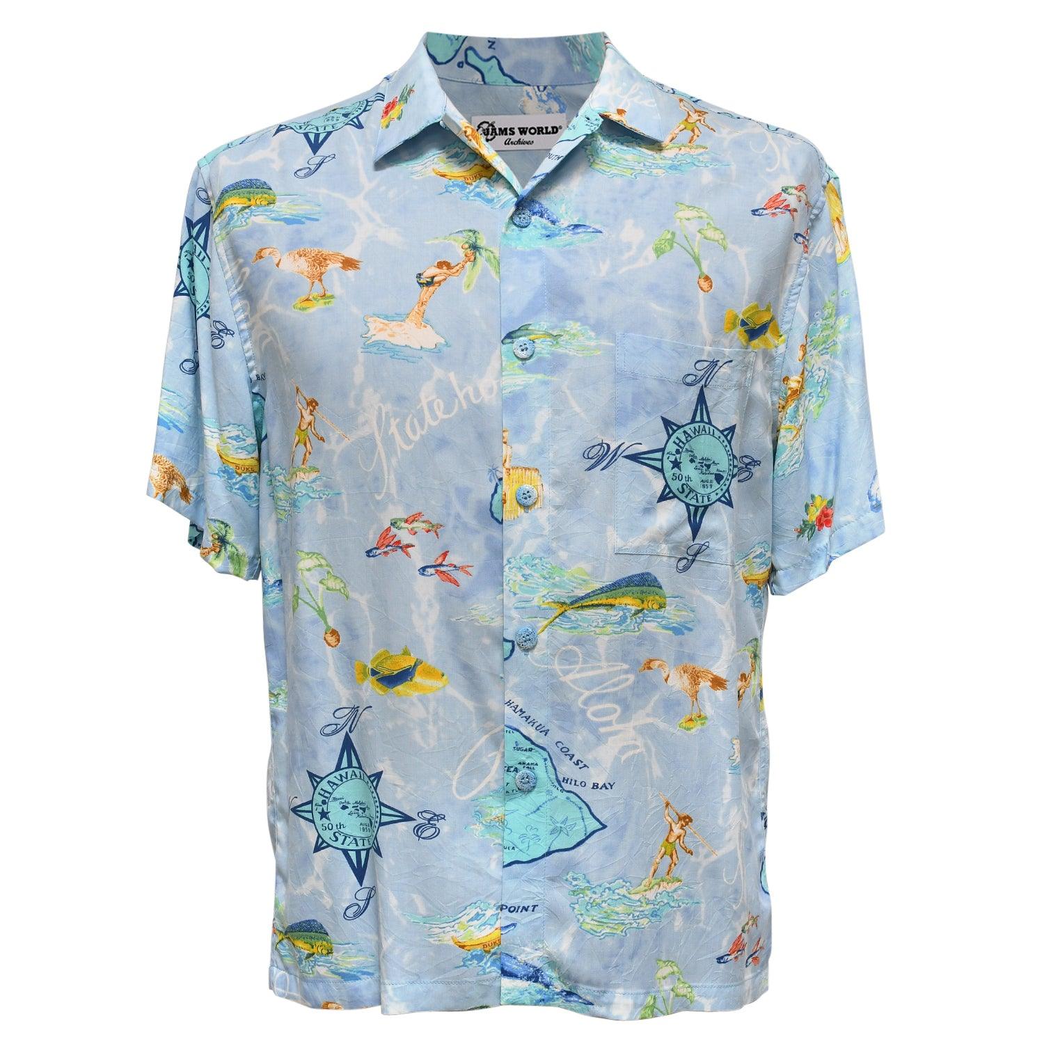 Camisa retro para hombre - Statehood - jamsworld.com