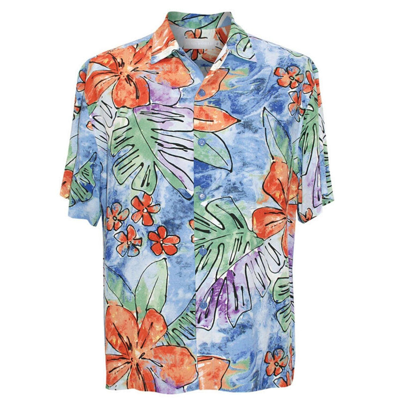 Chemise rétro pour homme - Fleur de surf - jamsworld.com