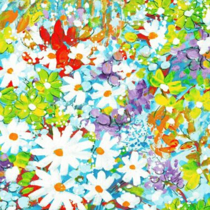Jams World Face Mask - Daisy Patch Red/Blue - jamsworld.com