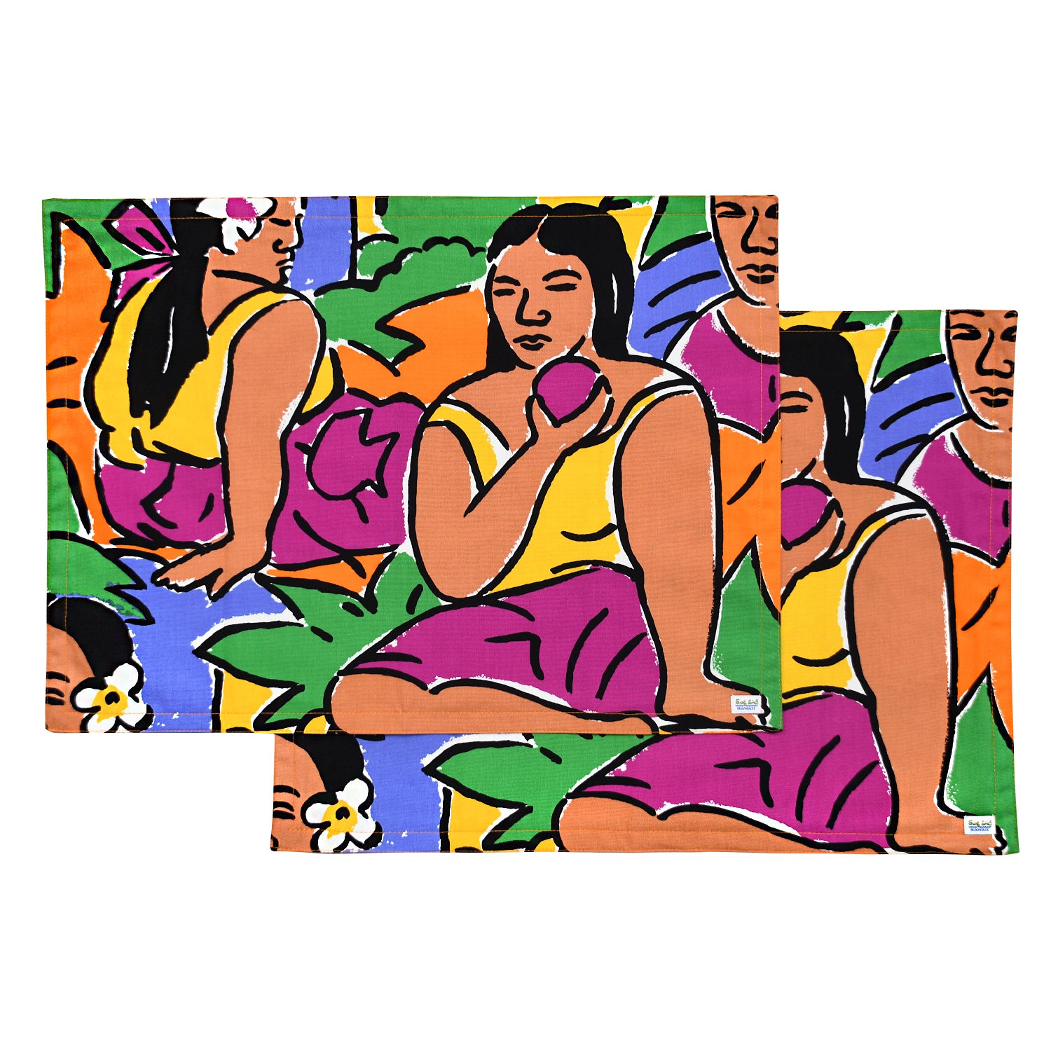 Mantel individual reversible Surf Line Hawaii (juego de 2) - Wahine