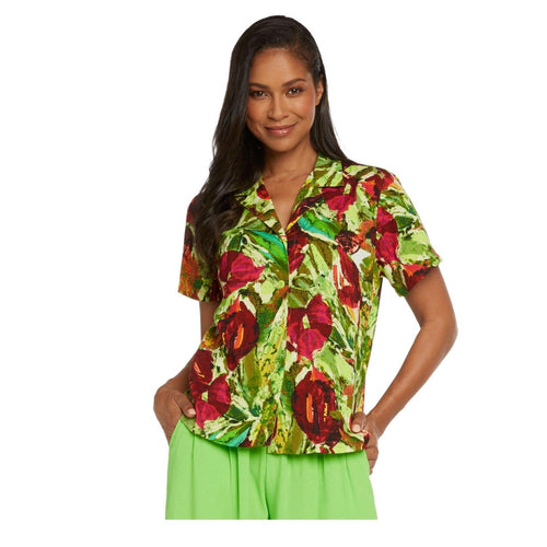 Print Top - Anthurium - jamsworld.com