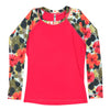 W's Long Sleeve Rashguard - Hibiscus Palm - jamsworld.com