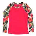 Rashguard Femme Manches Longues - Hibiscus Palm - jamsworld.com