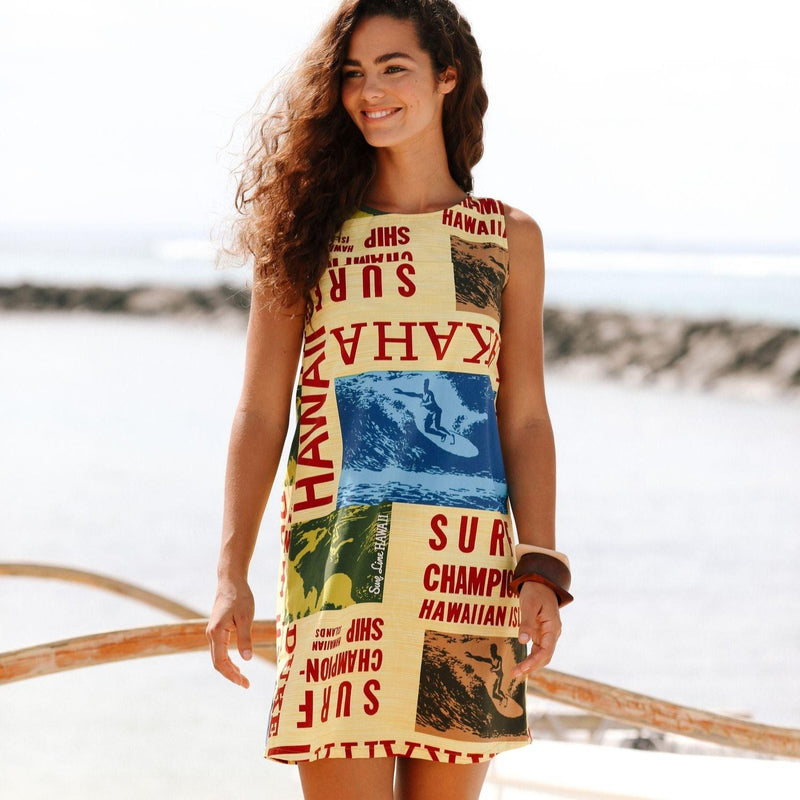 Cotton Jackie Dress - Surf Contest Yellow - jamsworld.com