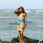 Vestido de algodón Jackie - Surf Contest Yellow - jamsworld.com