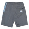 Men's Classic Solid Boardshort - Black/Gray Trail Blazer - jamsworld.com