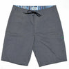 Men's Classic Solid Boardshort - Black/Gray Trail Blazer - jamsworld.com