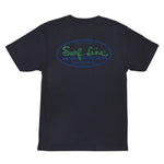 Camiseta ovalada desgastada con logo de Surf Line Hawaii - jamsworld.com