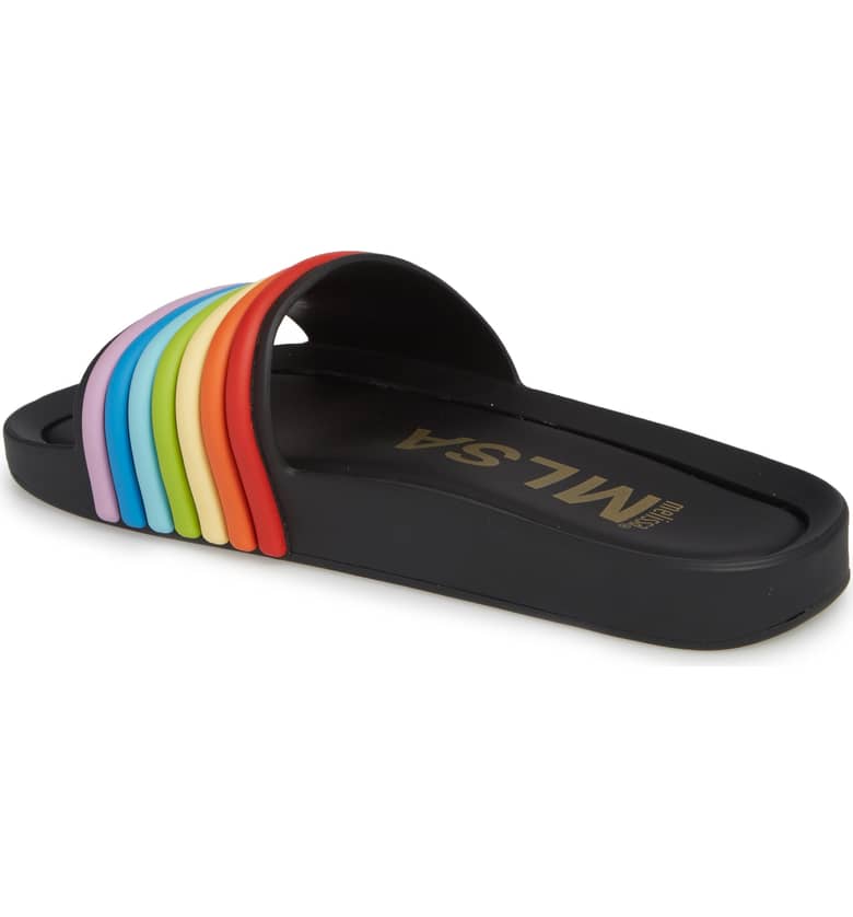 Claquettes Melissa Rainbow pour adultes - noir - jamsworld.com