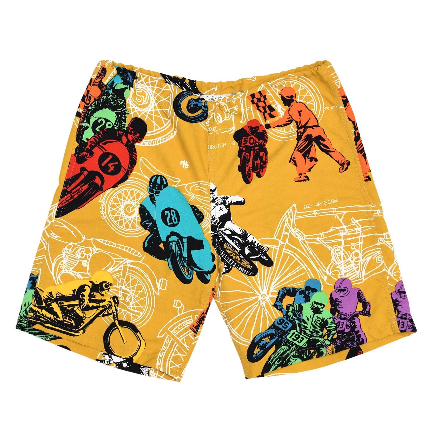 Hombres Nylon Original Jams - Motocicleta Dorada - jamsworld.com