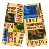 Makaha Long Short - Surf Contest Yellow - jamsworld.com