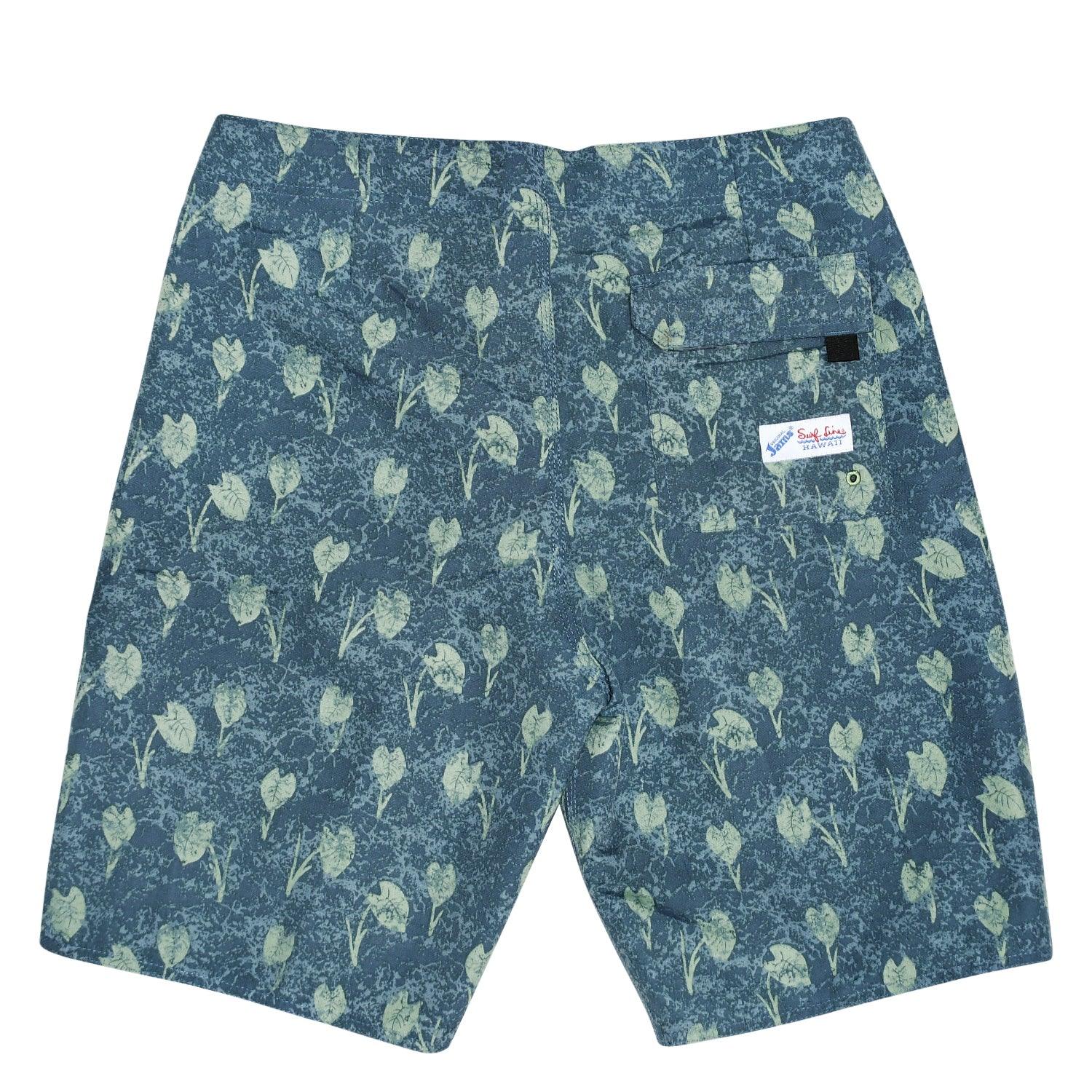 Boardshorts classiques pour hommes - Taro Leaves Green - jamsworld.com