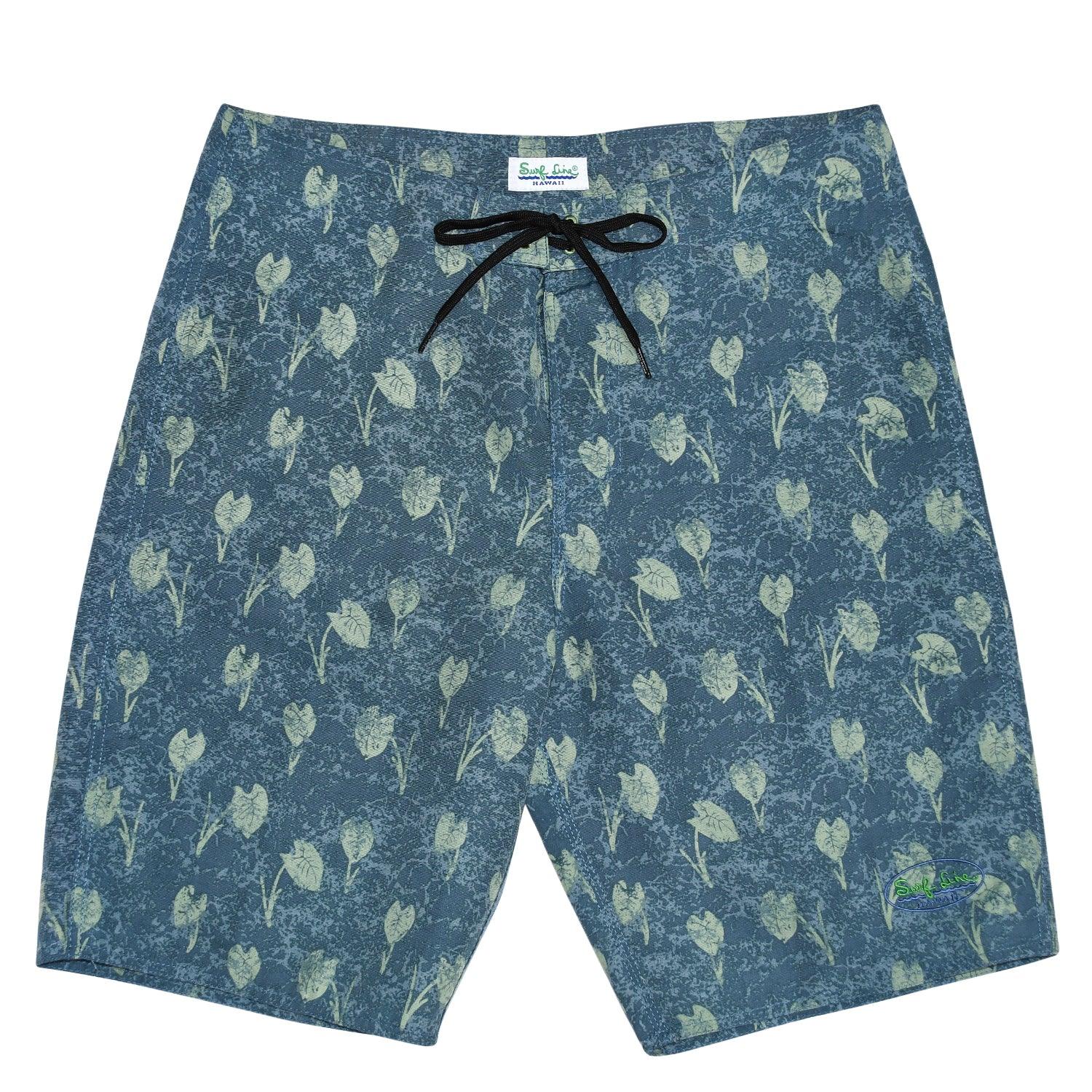 Boardshorts classiques pour hommes - Taro Leaves Green - jamsworld.com