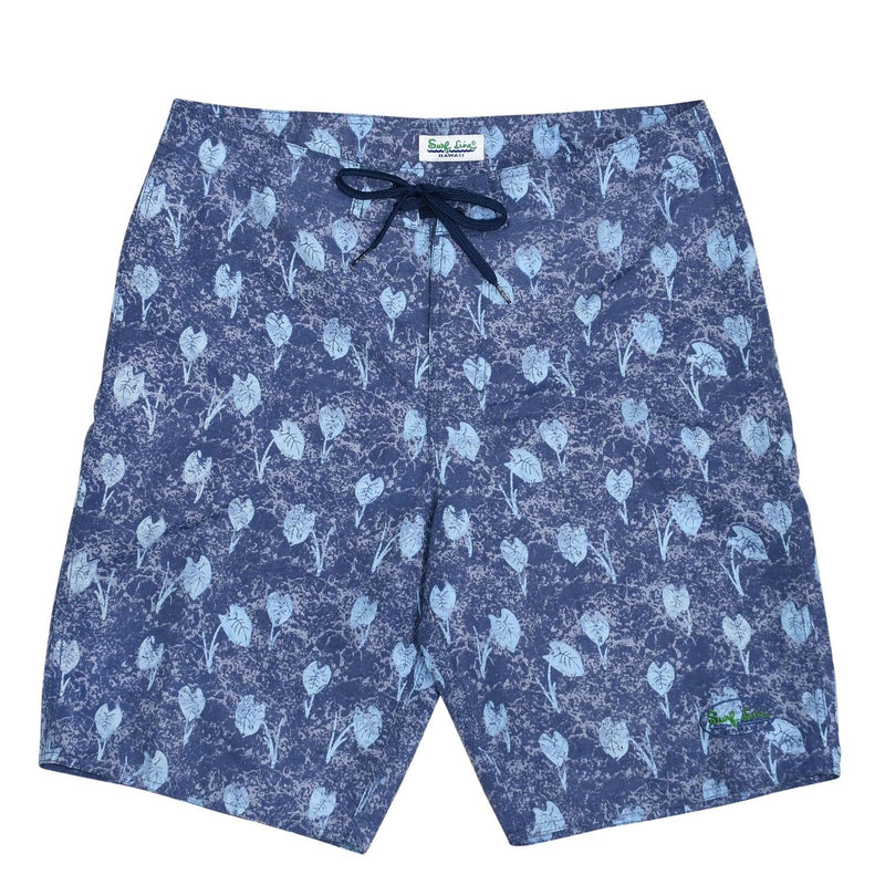 Boardshorts classiques pour hommes - Taro Leaves Navy - jamsworld.com