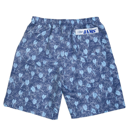 Men's Nylon Super Jams - Taro Leaves Navy - jamsworld.com