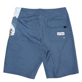 Men's Classic Solid Boardshort - Navy Big Wave - jamsworld.com