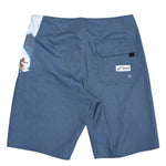 Boardshort clásico sólido para hombre - Navy Big Wave - jamsworld.com