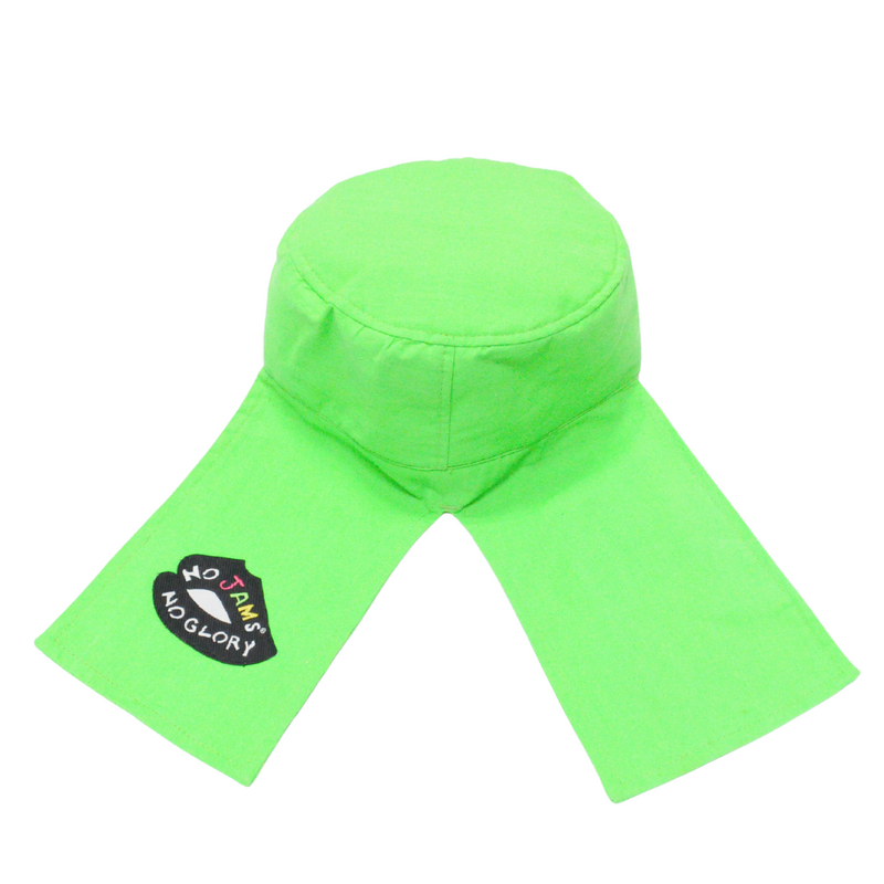 Chapeau de Jobber vintage des années 1980 - vert fluo