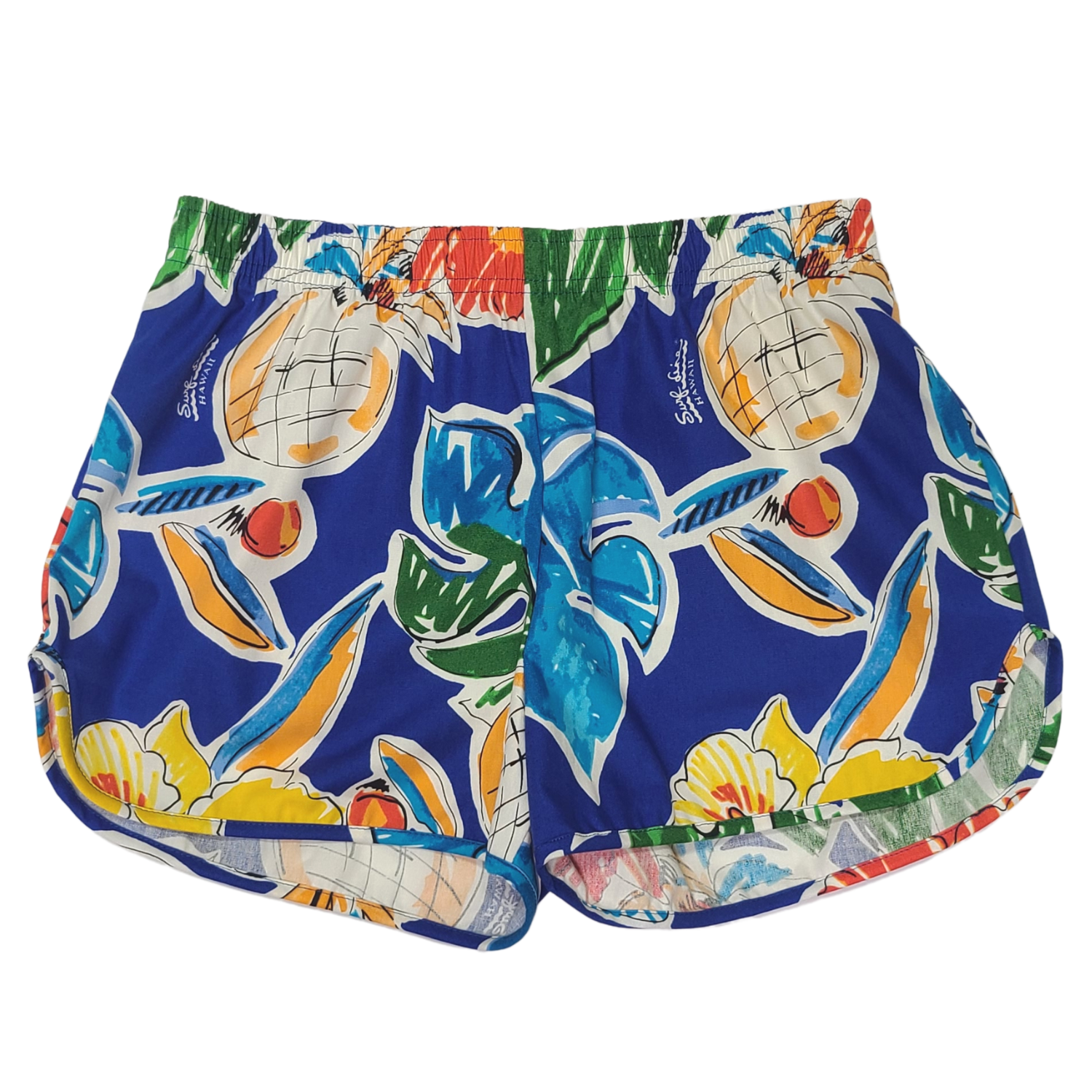 Shorts Cheeter - Piña Hibisco Azul