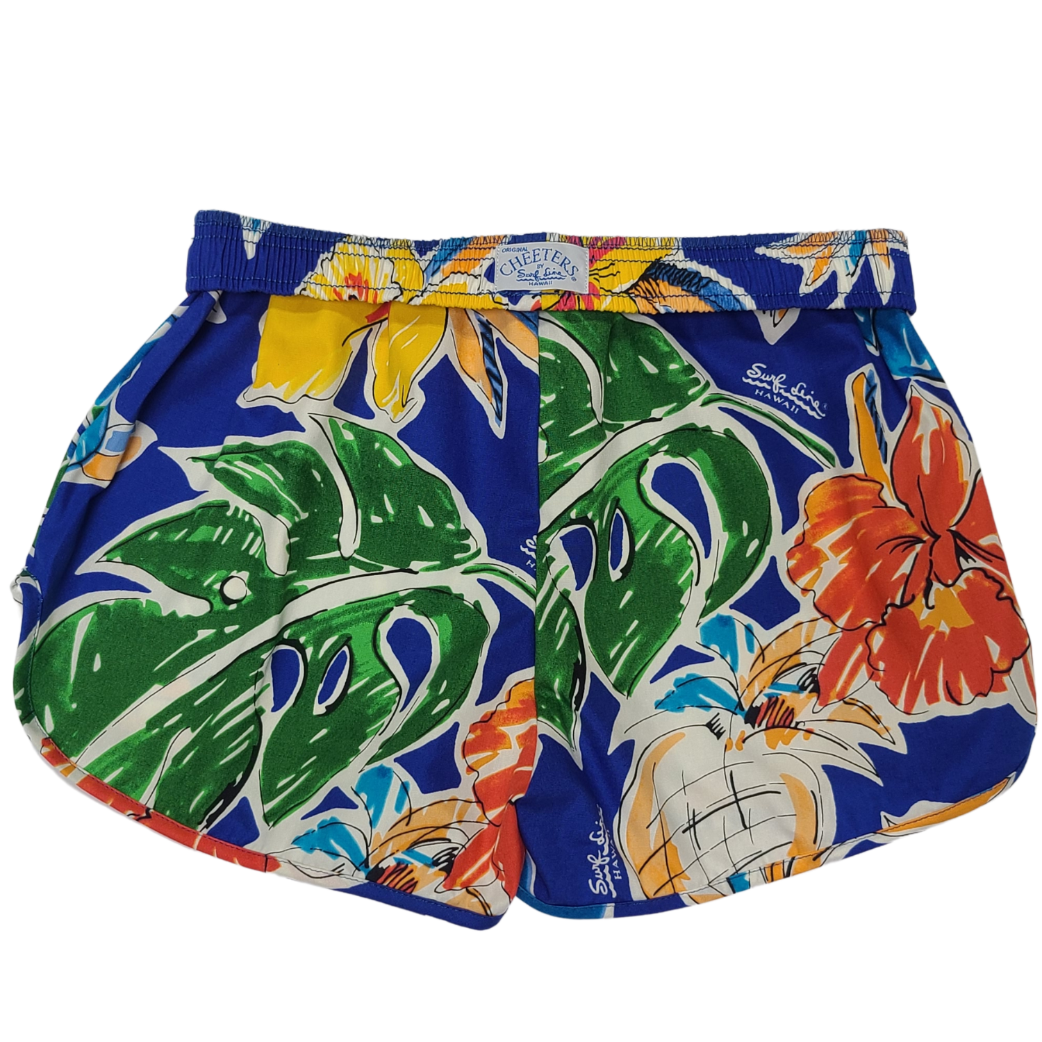 Shorts Cheeter - Piña Hibisco Azul