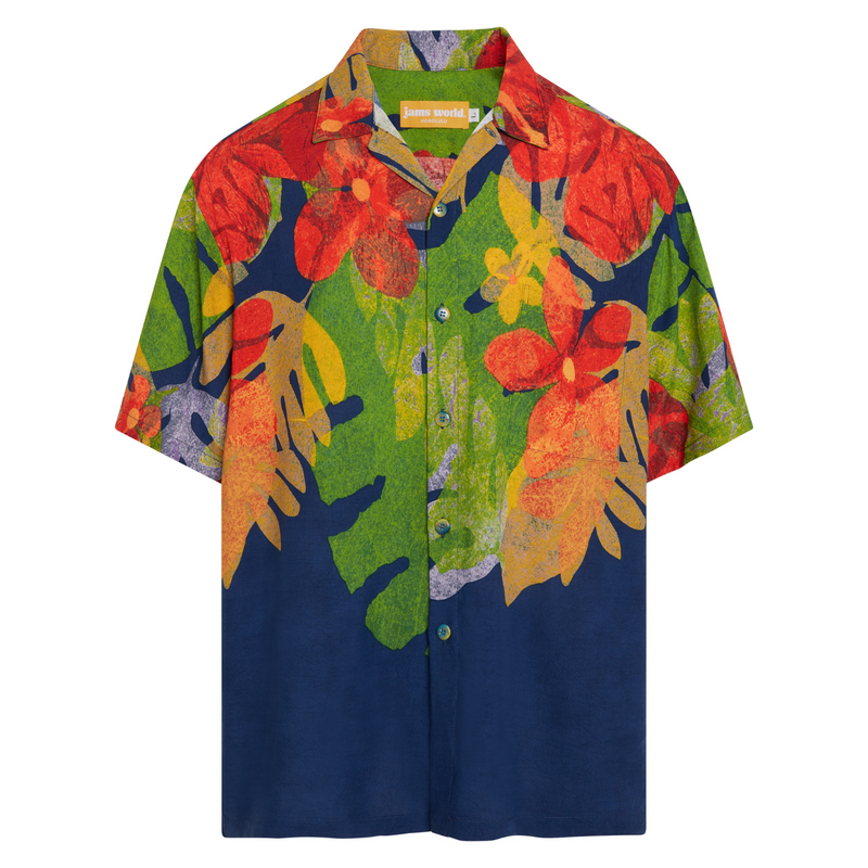 Camisa Retro Hombre - Azul Kula
